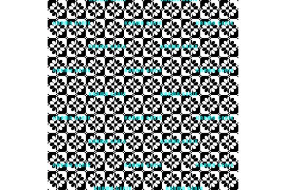 Download Black &amp; White Daisy Flowers Pattern - Black Collection