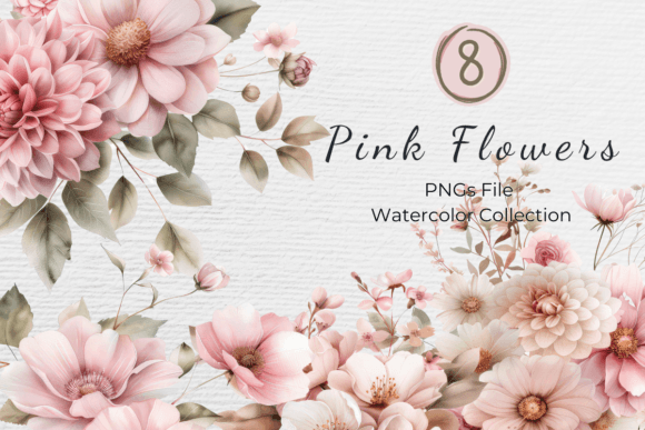Download Blush Pink Floral Watercolor Clipart - Floral Collection