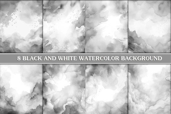 Download Black and White Watercolor Background - Black Collection