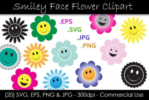 Download Smiley Face Flower Graphics - Premium Resources