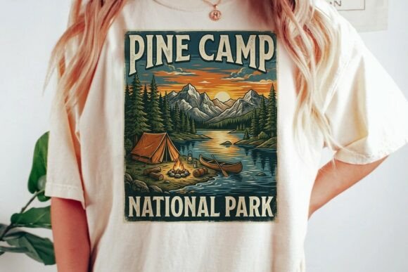 Download Vintage Pine Camp National Park Graphic - Premium Bundle